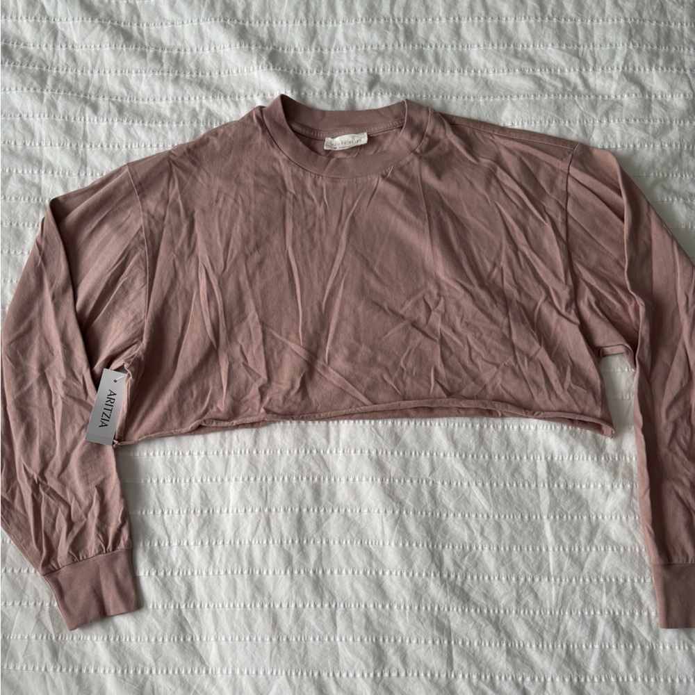 Aritzia Fawn Pink Ribcage Longsleeve